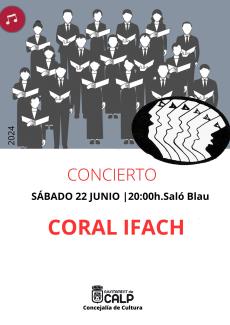 Cartel Concierto Coral Ifach