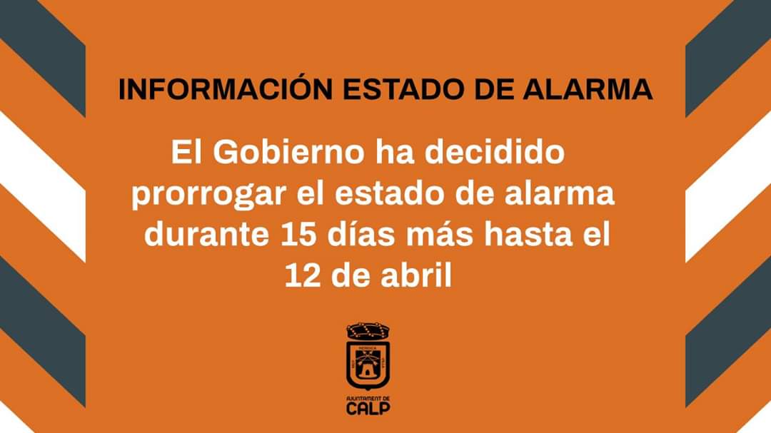 Prórroga estado de alarma