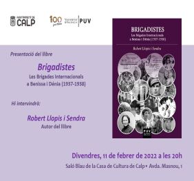 Presentación del libro "Les Brigades Internacionals a Benissa i Dénia" (1937-1938)