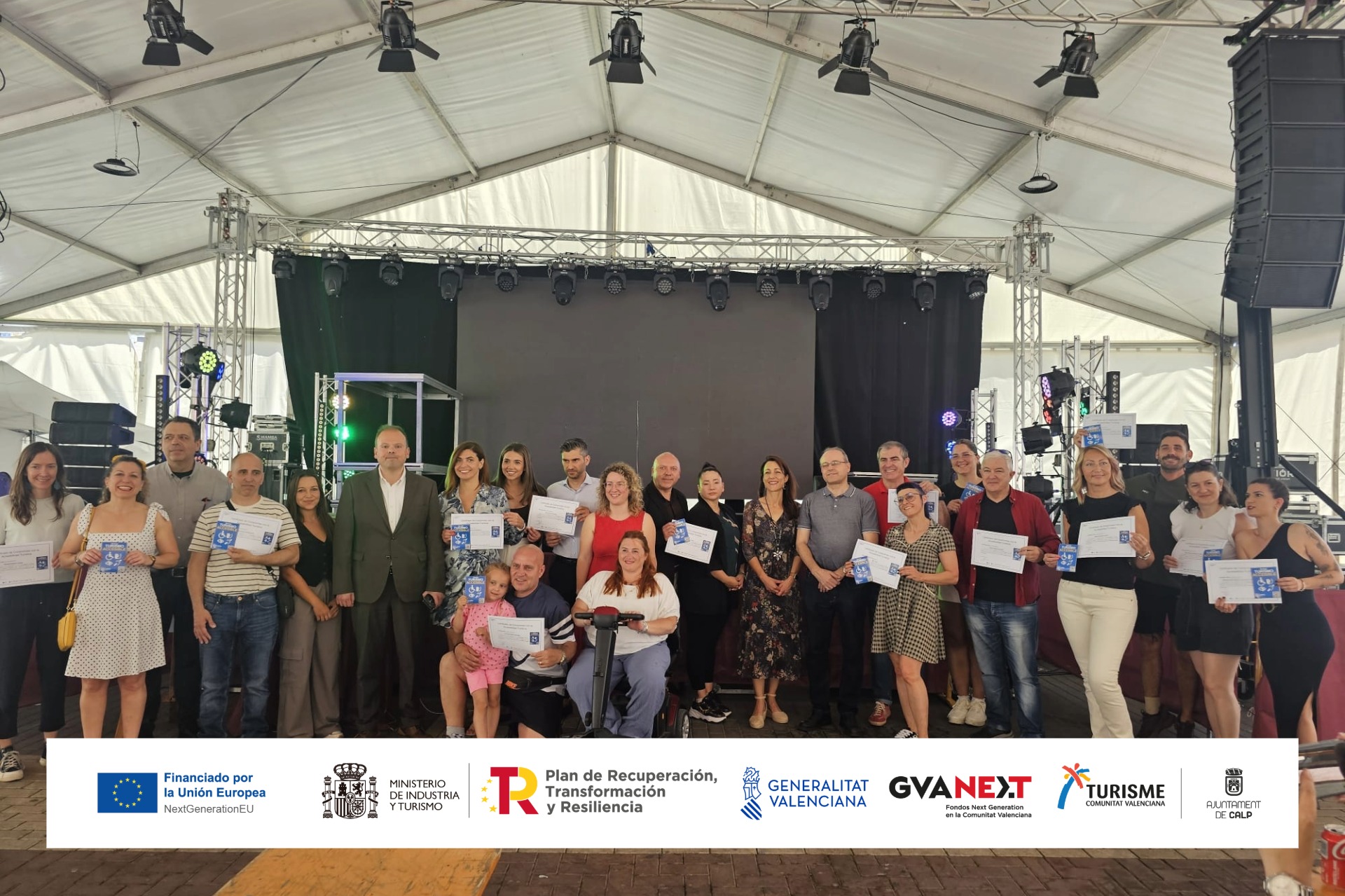 50 businesses in Calp receive the “We Are Accessible Tourism” distinction