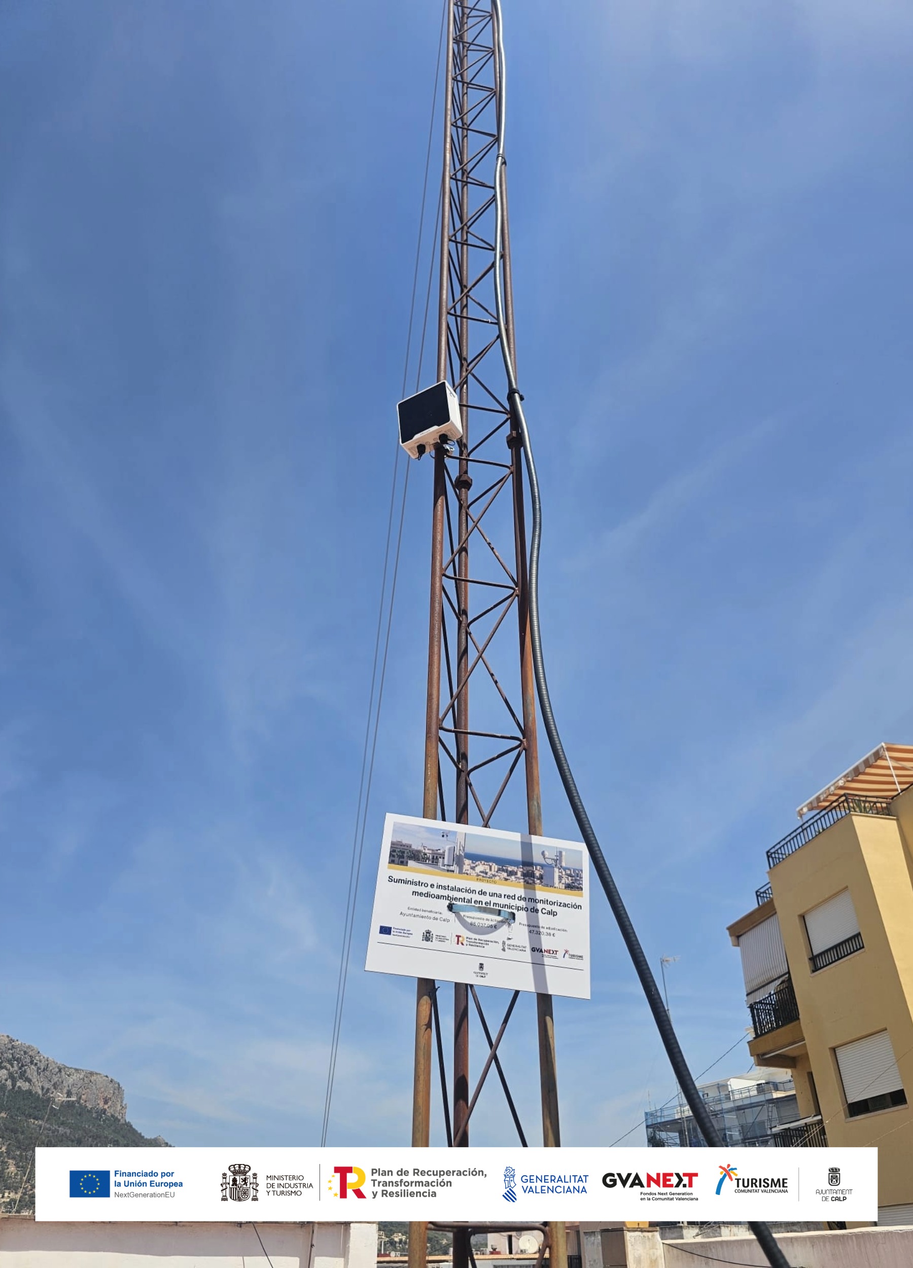 Calp installs a network of weather and air quality monitoring stations to improve the sustainability of the tourist destination.