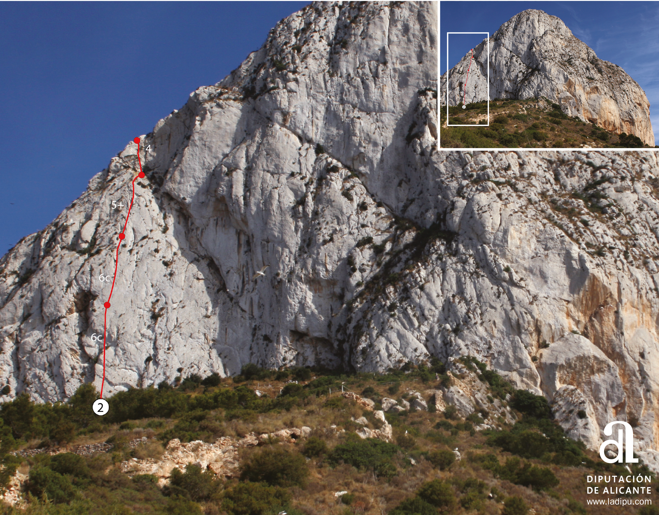Peñón de Ifach - Itinéraire 02