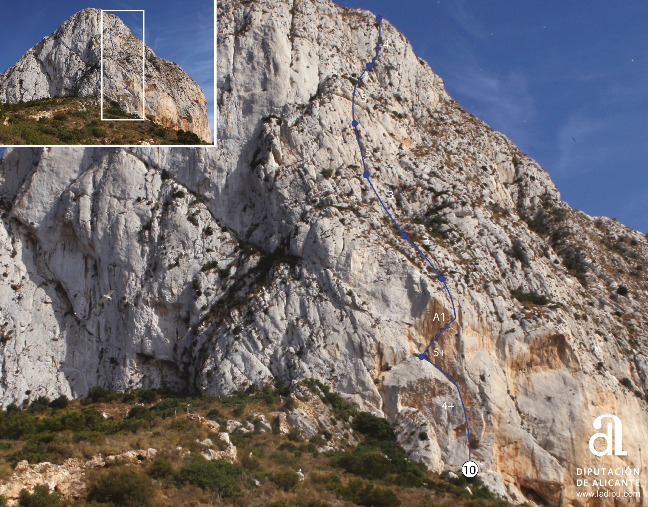 Peñon de Ifach - Route 10
