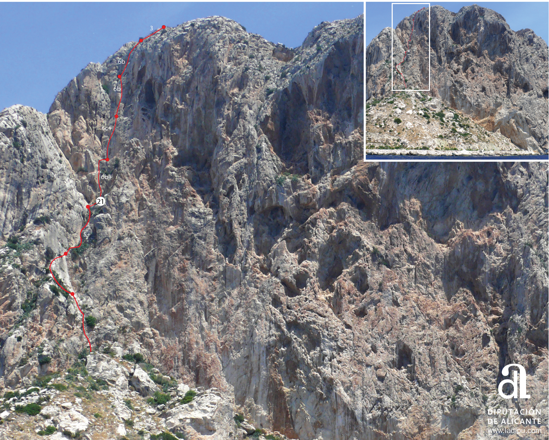 Peñón de Ifach - Itinéraire 21