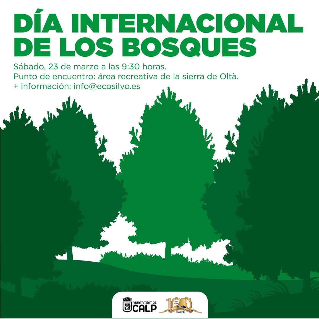 Día Internacional de los Bosques Tourist Info Calpe