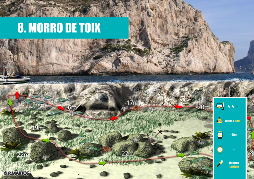 Duikroutes - Morro de Toix