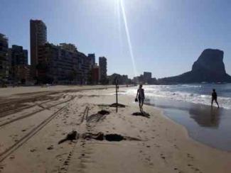 Calp opens its beaches again with security measures from next Monday