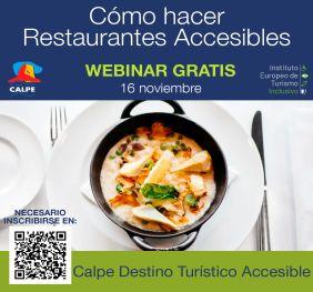 Cómo hacer Restaurantes Accesibles-Webinar gratis