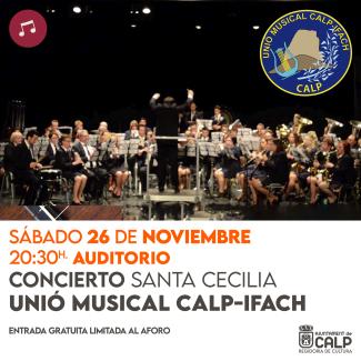 Concierto Unión Musical Calp-Ifach en honor a Santa Cecilia