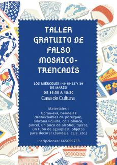 Taller gratuito de falso mosaico "Trencadís"