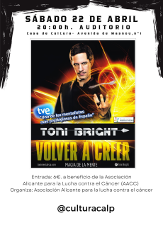 Toni Bright presenta "Volver a Creer"