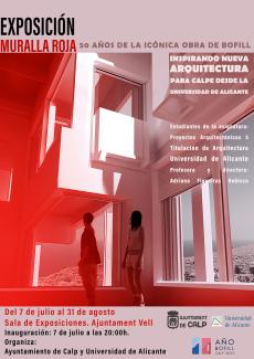 Exposición "Muralla Roja, 50 años de la icónica obra de Bofill"