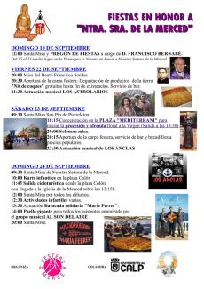 Fiestas en honor a Nuestra Señora de la Merced