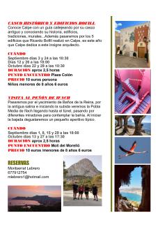 Visitas guiadas casco histórico y edificios Bofill / Peñón de Ifach
