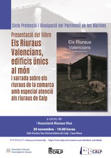 Charla "Els riuraus valencians, edificis únics al món"