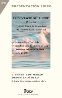 Presentación del libro a cargo de Pere Tur i Sala
