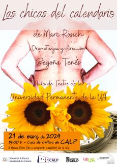 "Las chicas del calendario", a cargo del Aula de Teatro Permanente de la Universidad de Alicante