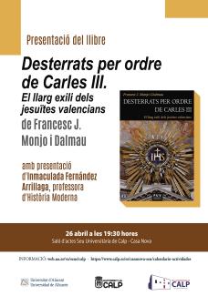 Presentación del libro "Desterrats per ordre de Carles III"