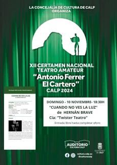Teatro "Cuando no ves la luz", de Hernán Brave