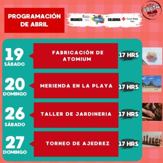 PROGRAMACIÓN ABRIL YOUTH CLUB