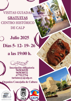 VISITES GUIADES CASC ANTIC DE CALP JULIOL 2025