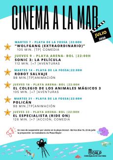 CINEMA A LA MAR - JULIOL