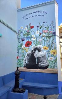 Mural "Homenaje a nuestros mayores" de Nayra López y Susa Alcántara Mural "Homenaje a nuestros mayores" de Nayra López y Susa Alcántara