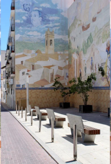 Mural "Moros y Cristianos" de Elias Úrbez