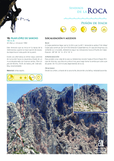 Rotspaden - Peñón de Ifach - Route 19 - Pilar López (in het Spaans)