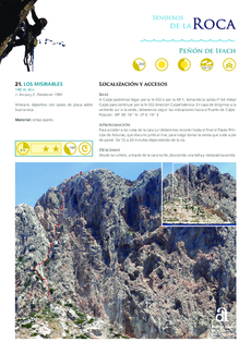 Sentiers rocheux - Peñón de Ifach - Itinéraire 21 - Los Misirables (en Espagnol)