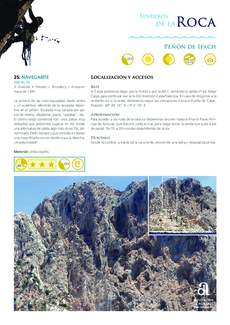 Sentiers rocheux - Peñón de Ifach - Itinéraire 25 - Navegante (en Espagnol)