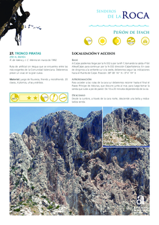 Rock Trails - Peñón de Ifach - Route 27 - Tronco Piratas (in Spanish)