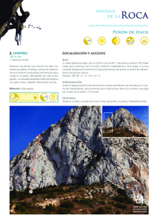 Rock Trails - Peñón de Ifach - Route 02 - Vampiro (in Spanish)