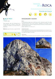 Rock Trails - Peñón de Ifach - Route 08 - Piel de Talco (in Spanish)