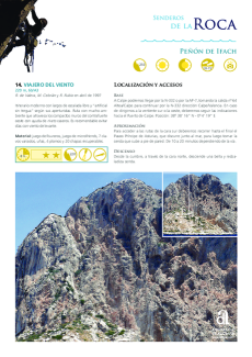 Rock Trails - Peñón de Ifach - Route 14 - Viajero del Viento (in Spanish)
