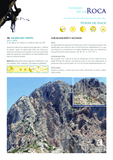 Sentiers rocheux - Peñón de Ifach - Itinéraire 14 - Viajero del Viento (en Espagnol)