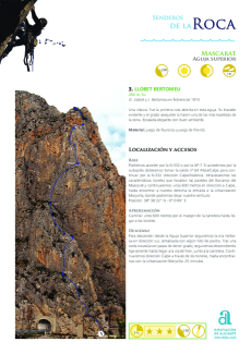 Rock Trails - Mascarat - Route 03 - Llobet Bertomeu (in Spanish)