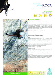 Rock Trails - Mascarat - Route 08 - Boulder Terminal (in Spanish)