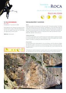 Felsenpfade - Racó del Corb - Route 01 - Isla Encantada (auf Spanisch)