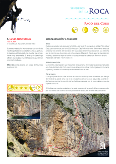 Felsenpfade - Racó del Corb - Route 04 - Luces Nocturnas (auf Spanisch)