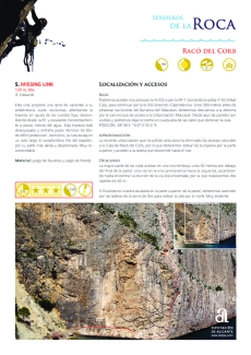 Senderos de la Roca - Racó del Corb - Ruta 05 - Missing Link