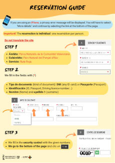 Guide for the reservation and recommendations for the visit