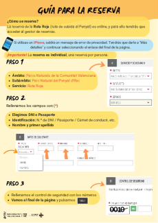 Guía para la reserva y recomendaciones para la visita