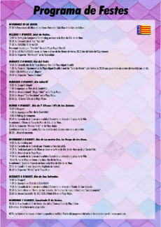Programa de Festes Patronals